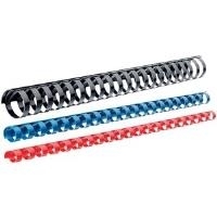 Leitz PLASTIC COMBS 14MM Plastikbindercken, Spiralen-Durchmesser 14mm, 1 PK = 100 ST, Schwarz, Pac (37580)