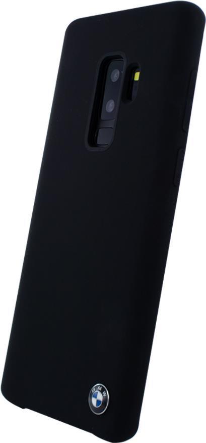 BMW - Silicone Fiber - Silikon Cover - Samsung G965F Galaxy S9 Plus - Schwarz (BMHCS9LSILBK)