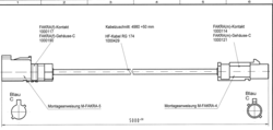 Antenne Bad Blankenburg ABB Verlängerungskabel 5,0m RG 174,FAKRA(f) C- FAKRA(m) C GPS (2443.13)