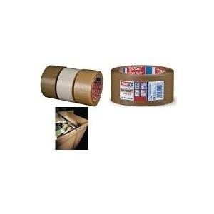 tesapack Verpackungsklebeband 4124, aus PVC, 50 mm x 66 m extrem reißfest, klebstark, Klebemasse aus Naturkautschuk, - 6 Stück (04124-00051-00)