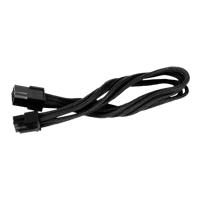 SilverStone PP07 - Spannungsversorgungs-Verlängerungskabel - PCI-Express-Stromversorgung, 6-polig (M) - PCI-Express-Stromversorgung, 6-polig (W) - 25cm - Schwarz (SST-PP07-IDE6B)