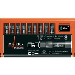 Wera Bit-Set 10teilig 8755/67-9/IDC Impaktor Bit-Check Kreuzschlitz Pozidriv, TORX Impaktor-Technologie (05057683001)