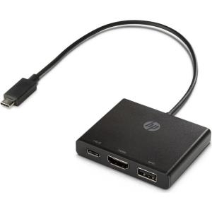 HP Multi-port Hub - Docking Cradle (Anschlußstand) - (USB-C) - EU (1BG94AA#ABB)