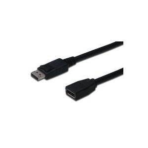 Digitus ASSMANN - DisplayPort-Verlängerungskabel - DisplayPort (M) - DisplayPort (W) - 2 m (DisplayPort 1.2) - geformt - Schwarz (AK-340200-020-S)