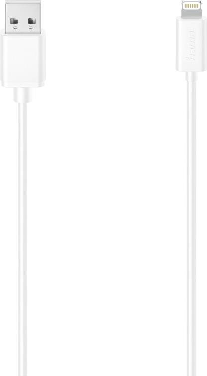 Hama Charging/Data USB-A to Lightning Cable, 480Mbps, 1.5 Metre, White