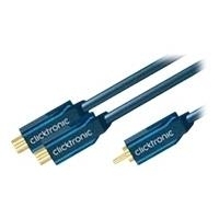ClickTronic Casual Series - Audio-Splitter - RCA (M) bis RCA x 2 (W) - 10 cm - Doppelisolierung