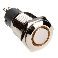 DimasTech Vandalismusschalter/-taster 16mm - Silverline - orange (PD009)