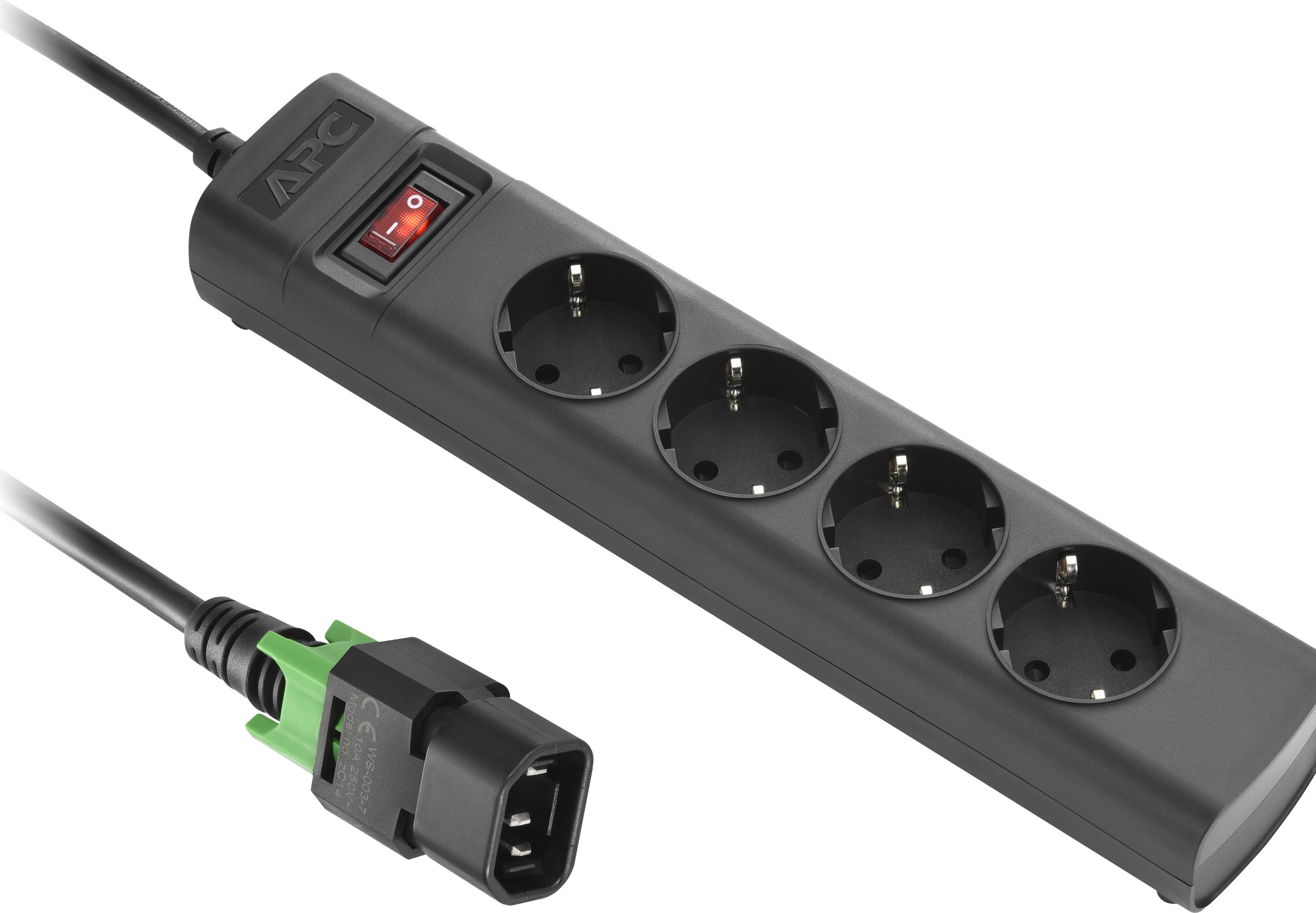 Aktuelle Angebote UPS IEC C14 verriegelbare Steckdosenleiste Schutzkontakt 230 V USVen mit IEC Ausgang Eingang