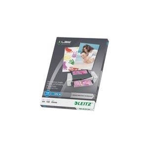 Esselte Leitz - 100 - glänzend, Crystal Clear - A4 (210 x 297 mm) Taschen für Laminierung (7480-00-00)