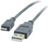 Kramer C-USB/MicroB-6 - USB-Kabel - USB (M) bis Micro-USB Typ B (M) - USB 2.0 - 1.8 m - geformt - Grau