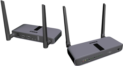 SpeaKa Professional SP-HWE-800 HDMI-Funkübertragung (Set) 150 m 5 GHz 1920 x 1080 Pixel Sichere Funkübertragung, durchgeschleifter HDMI-Ausgang (SP-11004208)