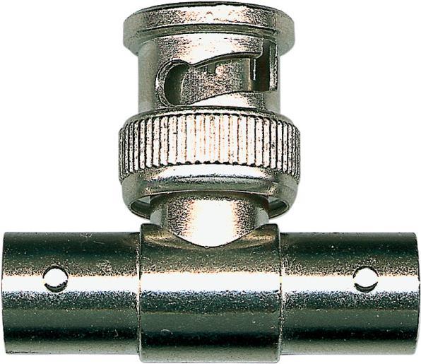 EFB-Elektronik GmbH T-Adapter B/St/Bu RG58 50 Ohm, BNC T-Adapter 1 x Stecker auf 2 x Buchse (52518.1)