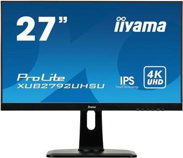 iiyama ProLite - LED-Monitor - 68.6 cm (27) (26.9 sichtbar) - 3840 x 2160 4K - IPS - 300 cd/m² - 1000:1 - 4 ms - HDMI, DVI, DisplayPort - Lautsprecher - Schwarz iiyama ProLite - LED-Monitor - 68.6 cm (27) (26.9 sichtbar) - 3840 x 2160 4K - IPS - 300 cd/m² - 1000:1 - 4 ms - HDMI, DVI, DisplayPort - Lautsprecher - Schwarz
