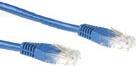 Cavo di rete blu ACT CAT6A UTP 1 m Cat6a U/UTP (UTP) da 1 m (IB3801)