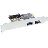 INLINE - Adattatore USB - PCI Express 2.0 x1 - USB3.0 x 2 (76666L)