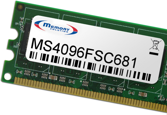 Memorysolution 4GB Fujitsu Primergy RX350 S8 (D2949), SX350 S8 (D2949) (MS4096FSC681)