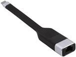 I-TEC USB C auf Gigabit Ethernet Flat Adapter 1x USB-C auf RJ-45 10/100/1000 Mbps kompatibel mit Thunderbolt 3 (C31FLATLAN)