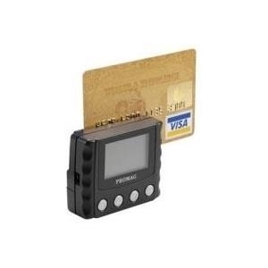 PROMAG MSR-120, RS232, Disp., schwarz Magnetkartenleser (3 Spuren, mobil), RS232, 4 Funktionstasten, Display, interner Speicher, inkl.: Kabel (RS232), Batterie, Farbe: schwarz (MSR120-00)