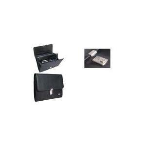 WEDO Aktenmappe Elegance, Kunstleder-Nylon, schwarz (58 5501)