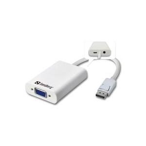 Sandberg Adapter DisplayPort>VGA+Audio - Videokonverter - DisplayPort - VGA (509-04)