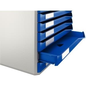 Leitz Formular-Set mit Schubladen - Blau - Grau - Polystyrene - A4 - Landschaft (5281-00-35)